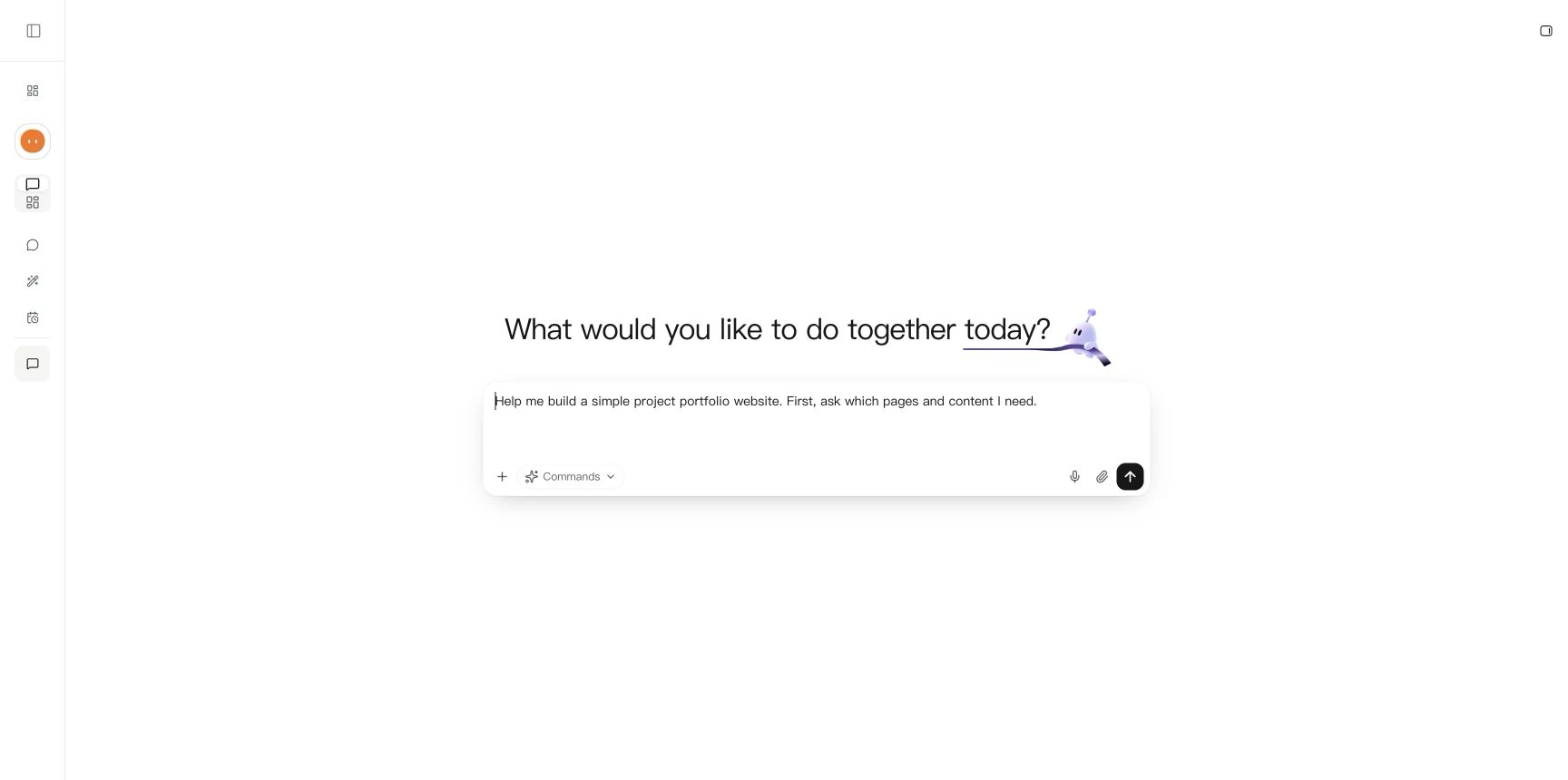A website request drafted in international Web Chat, before sending